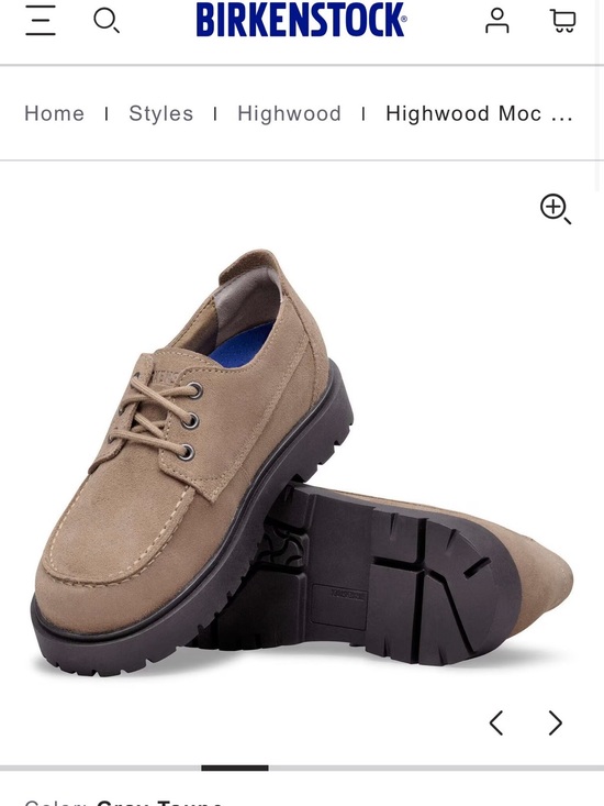 Birkenstock Men\'s Highwood Moc Lace Suede Leather size 8